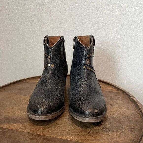 Corral Circle G Studded Star Inlay Booties Round Toe Western Women’s 5 1/2 - Picture 2 of 7